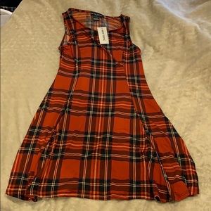 ❤️ Hot Topic Plaid Skater Dress NWT
